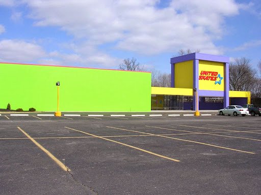 A United Skates rink sits by an empty lot, showing how Drain Bros llc keeps plumbing safe and trouble-free.