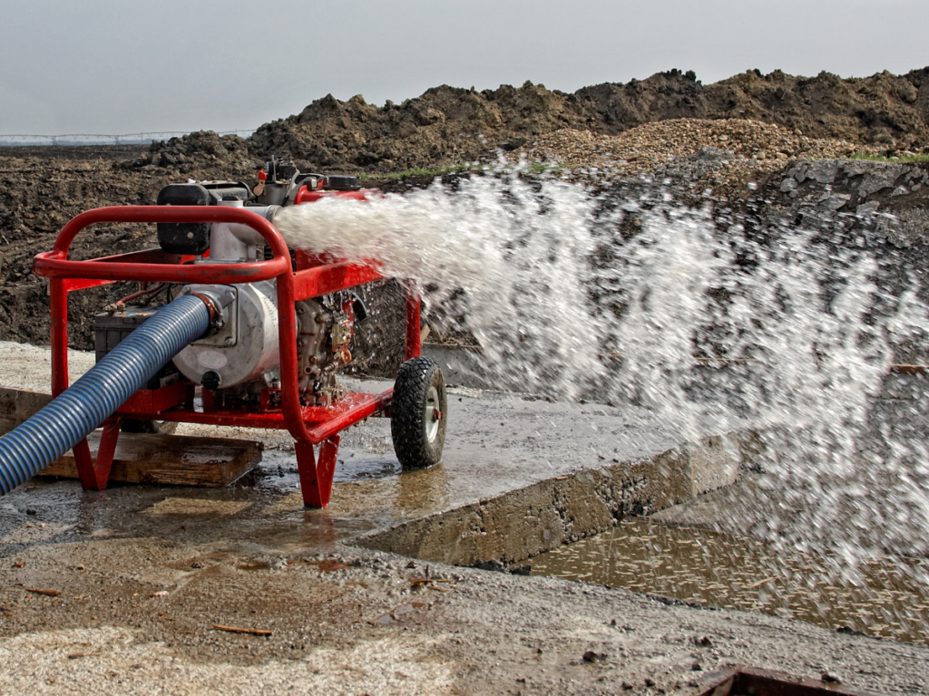 Drain Bros llc shows how their equipment keeps construction sites safe and clean with strong water pumping.